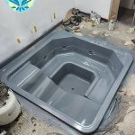 Jacuzzi recuperado y repintado en fibra de vidrio (PRFV) – IngenioFibra